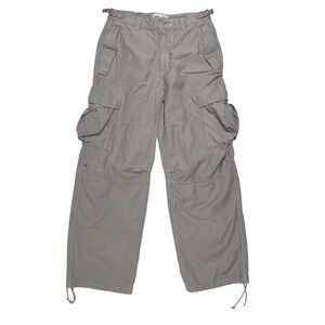 TNA‎ Aritzia Supply Khaki Cotton Cargo Pants Wide Leg Womens Size 6